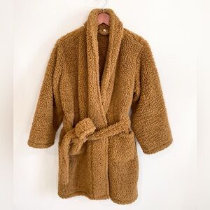 Pottery Barn Teddy Bear Fleece Robe Size Small
